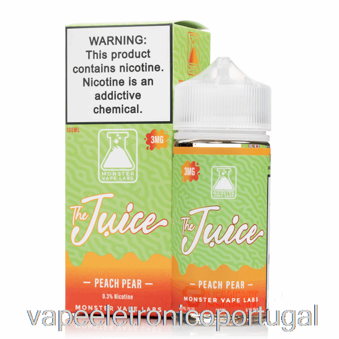 Vape Eletronico Pêssego Pêra - O Suco - 100ml 0mg